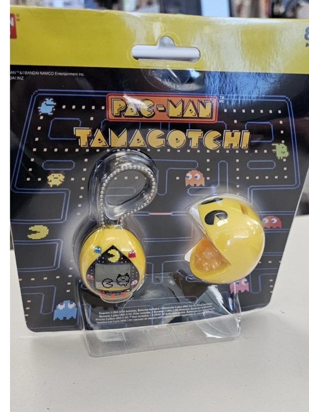Bandai Pac-Man Tamagotchi Keychain Virtual Pet - Yellow